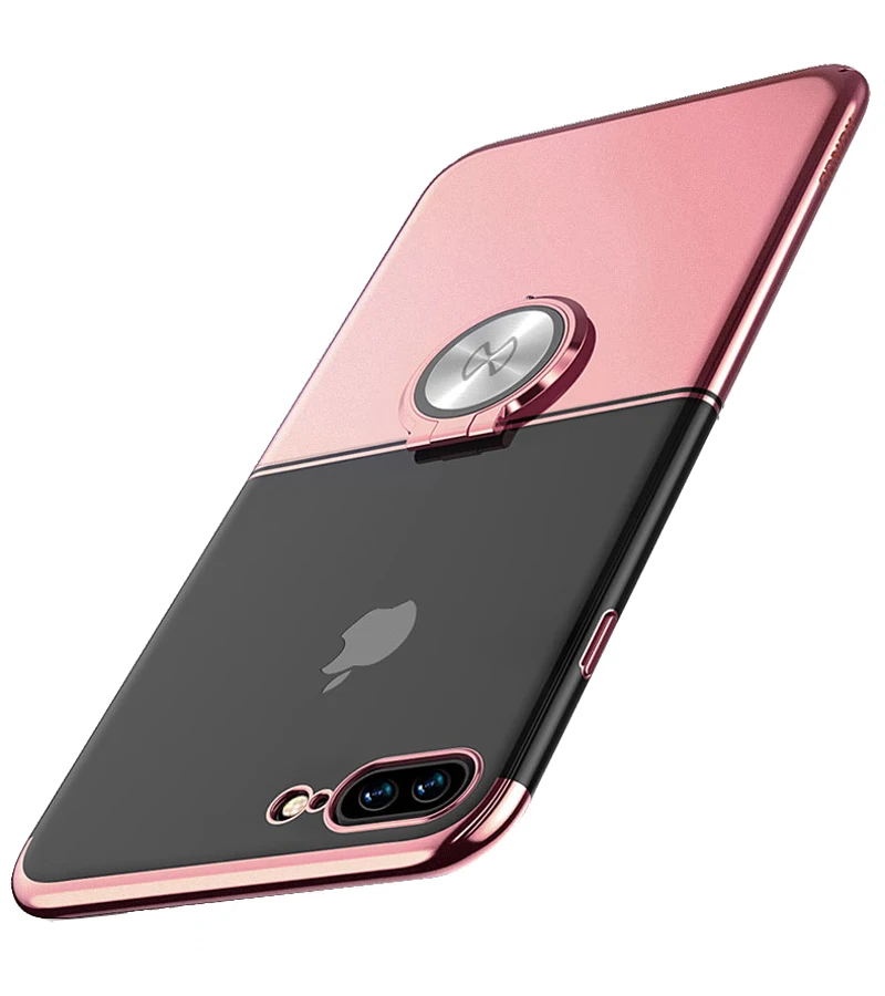 Xundd металлическое кольцо-держатель чехол для iphone 8, 8 Plus Жесткий PC 2-Цвет задняя крышка для iPhone 7, 7plus подходит для Автомобильный держатель Магнитный
