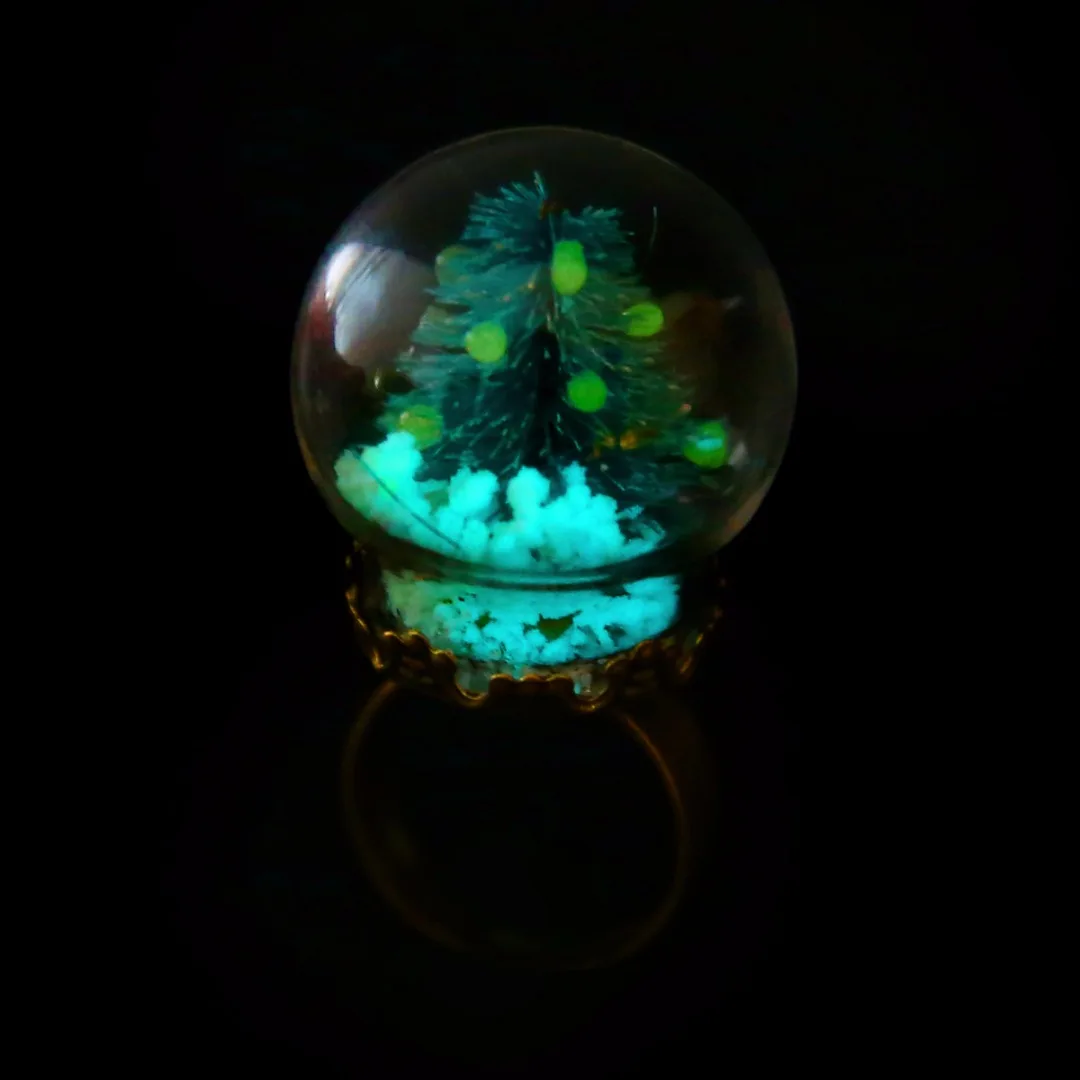 Блестящие рождественские кольца Shellhard Рождественская елка стеклянный снежок