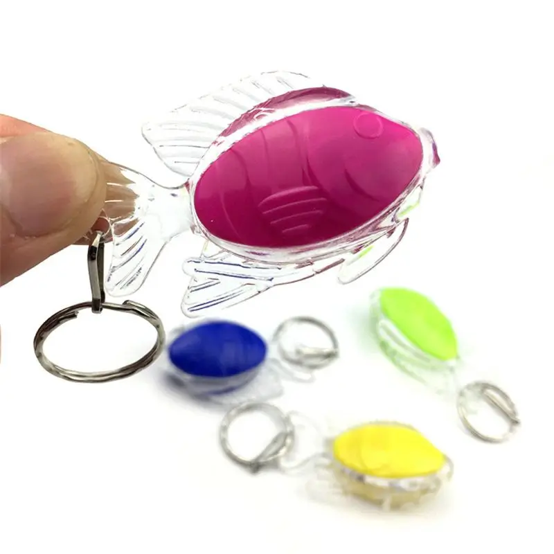 

Mini Fish LED Light-Up Toys Keychain Party Favors Kids Toy Gift Gadgets Bag Pendant Luminous Toys Christmas Gifts