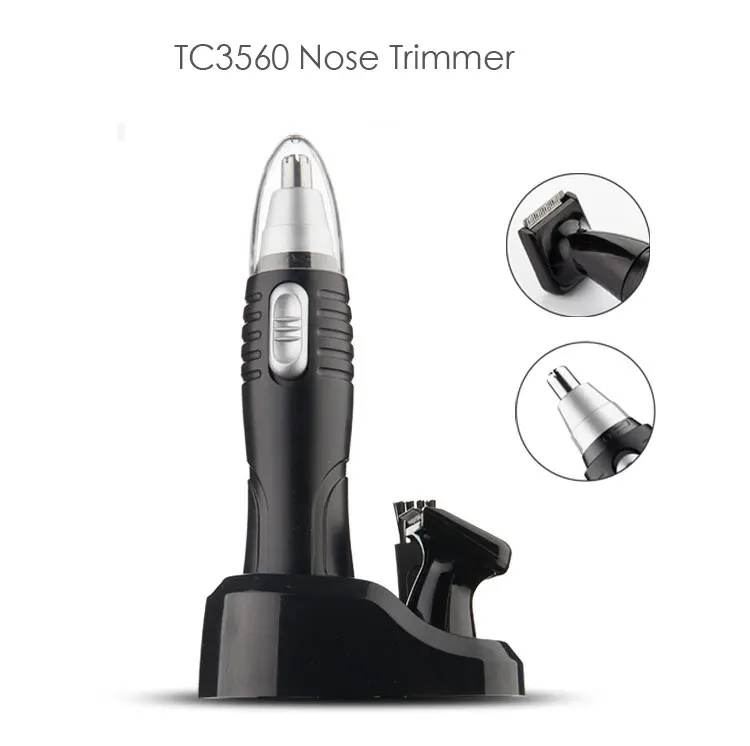 Мужские/женские нос триммер Бритвы уха волос Бритва Clipper черный моющийся тример