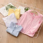 2021 Летняя Пляжная куртка с длинными рукавами и капюшоном для девочек 2, 3, 4, 6, 8, 10 лет, кардиган с защитой от ультрафиолета