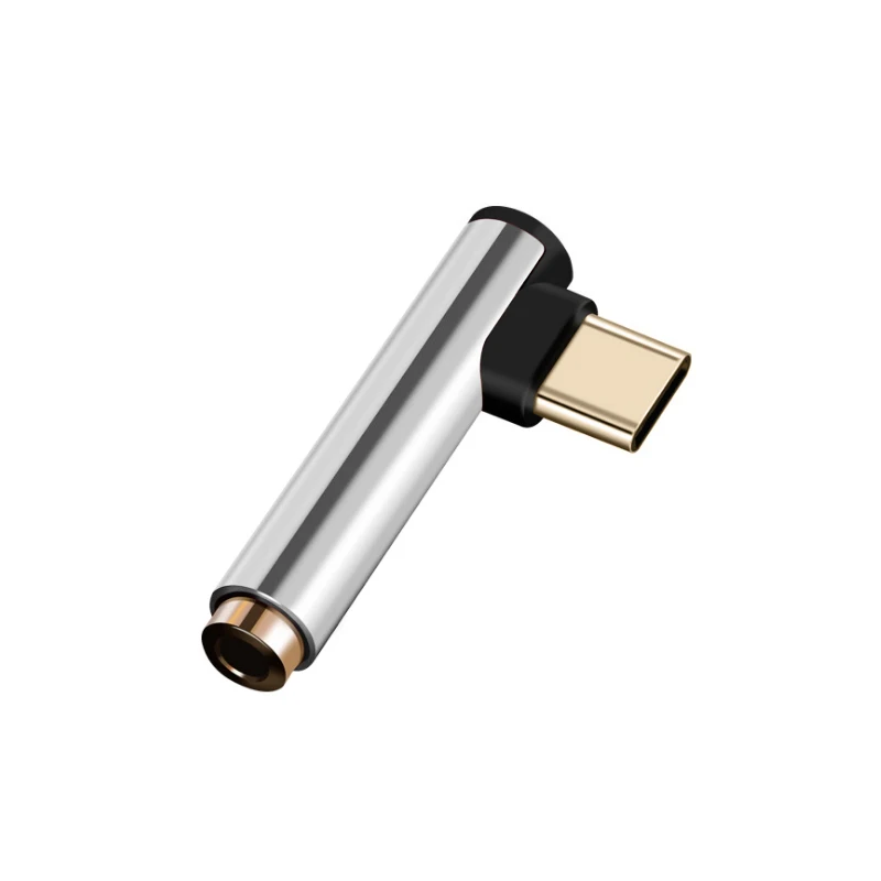 TYPE-C аудио наушники адаптер для Xiaomi mi 8 USB-C до 3,5 мм наушники mi cro конвертер для huawei P20 mate 10 Pro AUX Jack кабель - Цвет: sliver