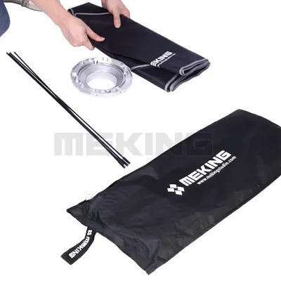 Meking Мягкая коробка 30 см x 120 см 1" x 48" стробоскоп с моновспышкой софтбокс со скоростным кольцом Bowens крепление Фотографическая Фотостудия аксессуары