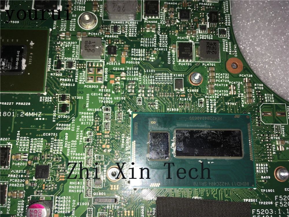 Yourui для Dell Inspiron 3437 5437 ноутбук процессор Материнская плата i5 4200u KC1KM 0KC1KM CN DDR3