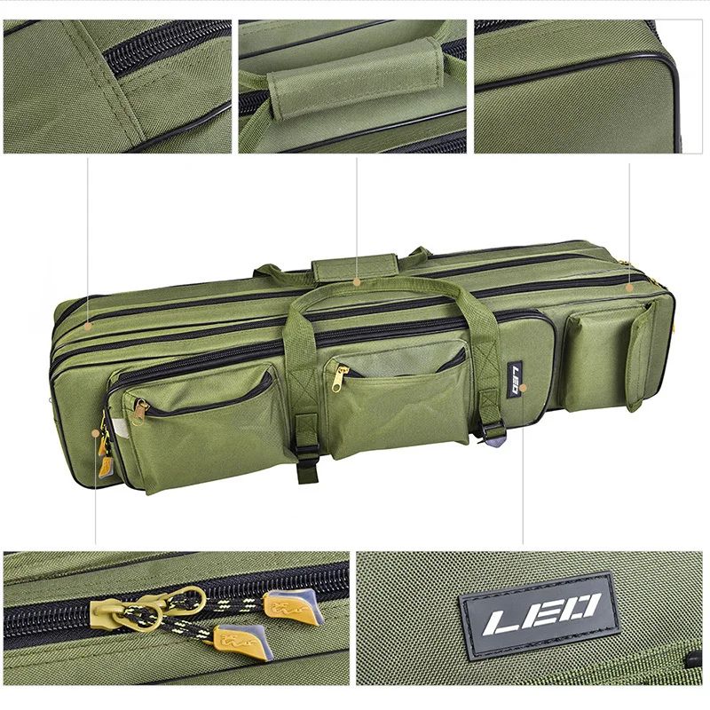 Уличная сумка для рыбалки 3 слойная многофункциональная из ткани Оксфорд