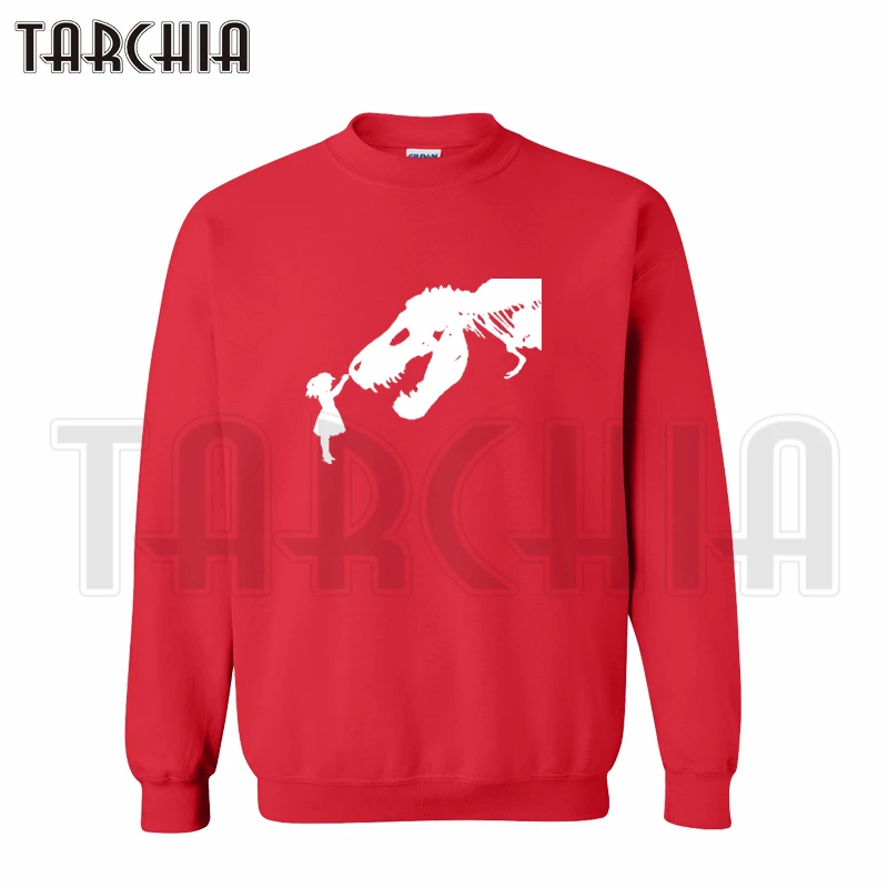 Толстовки TARCHIA для девочек и мужчин с динозаврами классная толстовка круглым