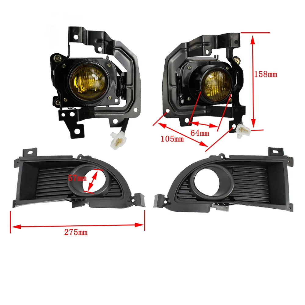 Противотуманные фары для mitsubishi lancer 2005 2007/2011 противотуманная фара ясно/желтый/дым