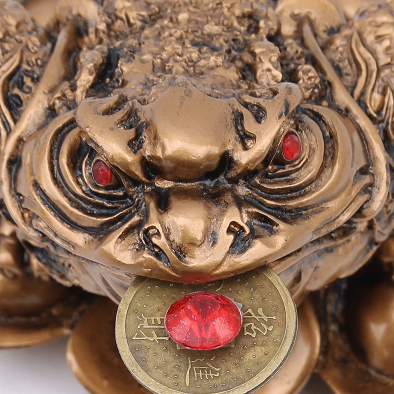 Фэн-шуй деньги счастливое богатство китайская лягушка Жаба монета украшение для