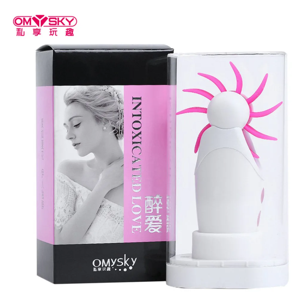 OMYSKY 7 Speed Rotation Oral Sex Tongue Licking Vibrator Female Masturbator Clit Nipple Rolling Toys for Women |