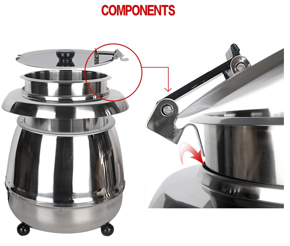 Электрический чайник для супа ITOP л 10 из нержавеющей стали|electric cooking|kettle electrickettle