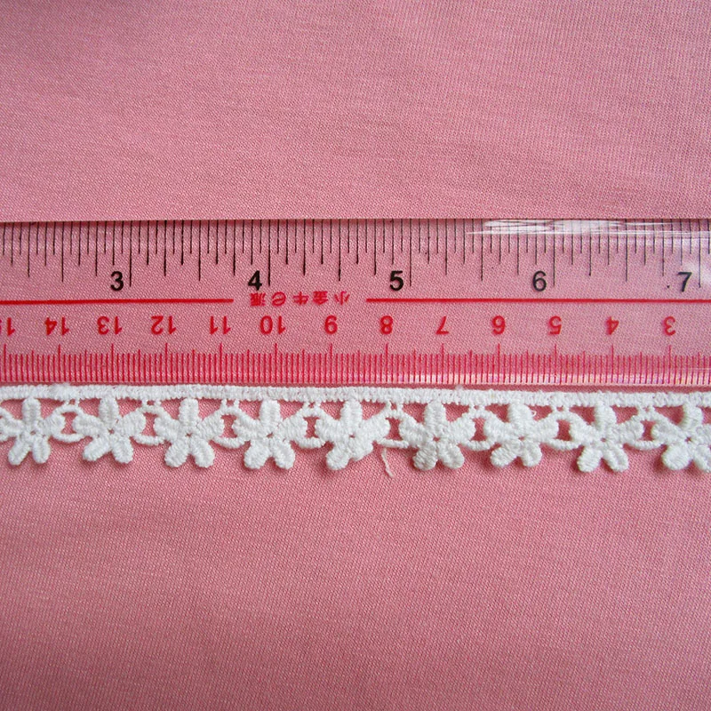 Lucia Crafts 1 шт 2 ярда швейная ткань Сделай Сам отделка слоновой кости Хлопок вязаная кружевная ткань лента ручной работы аксессуары ткань