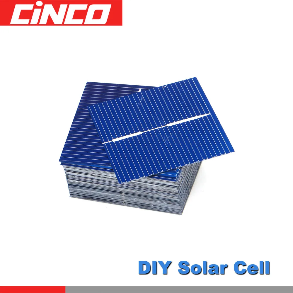 50 шт. x Солнечная панель Painel Cells DIY зарядное устройство поликристаллического