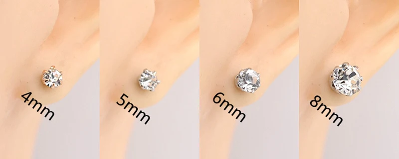 10/6 пар/комплект серьги со стразами ушной манжет из циркона очаровательные