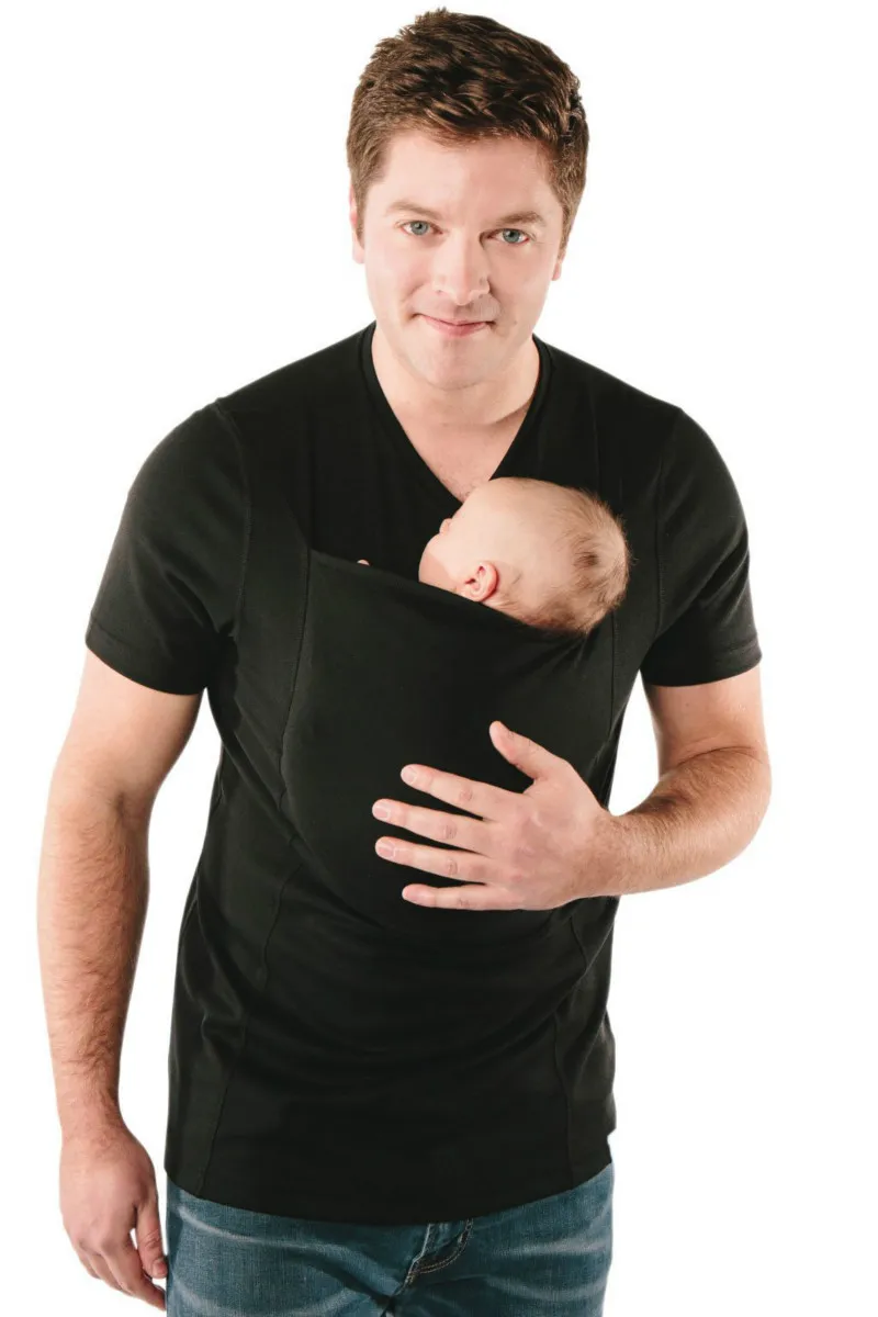 Babywearing одежда ремень для новорожденных кенгуру футболка мужчин Multifunction V средства