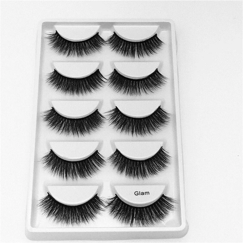 Mink False Eyelashes 3D Naturally Intensive Handmade Cross Long Eyelash Cosmetics | Красота и здоровье