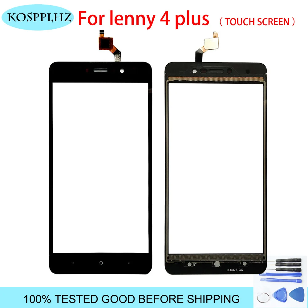 Черный цвет для wiko lenny 4 plus сенсорный экран Замена Сенсорная панель TP Для телефон с