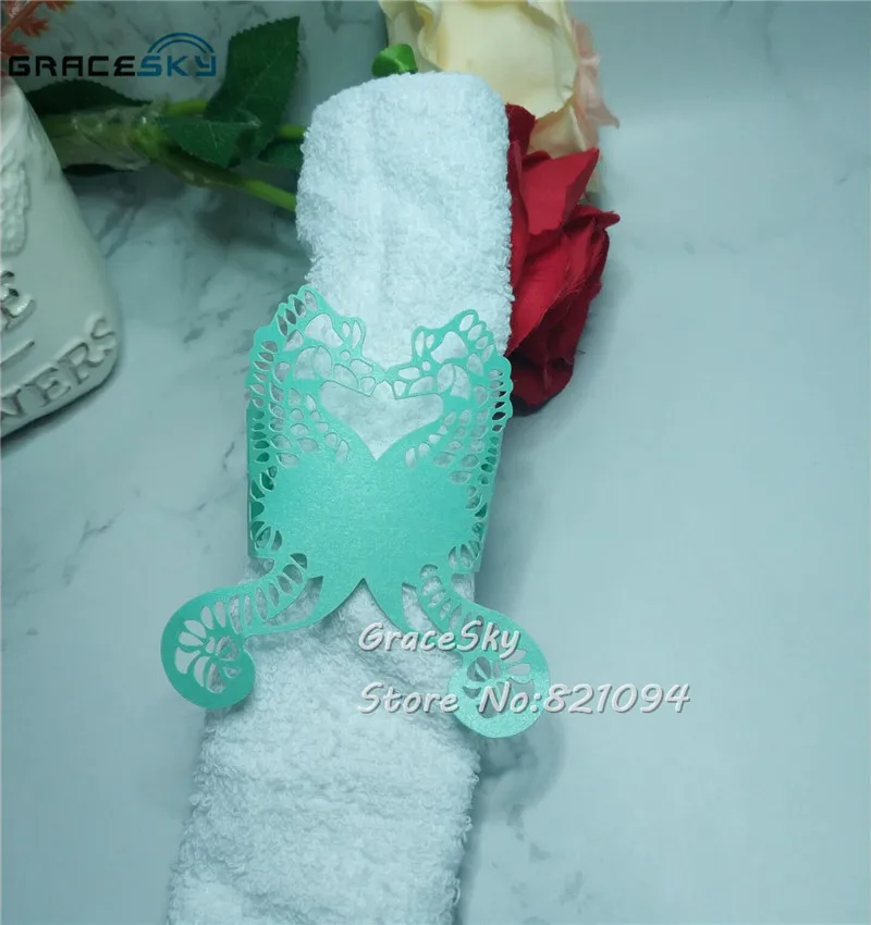 50 шт. Бесплатная доставка пряжка для полотенец лазерная резка морские лошади