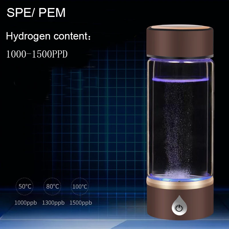Spe/Pem водород богатый генератор бутылка с ионизатором воды Seperate H2 и O2 высокого чистого водорода ПЭТ бутылка использования