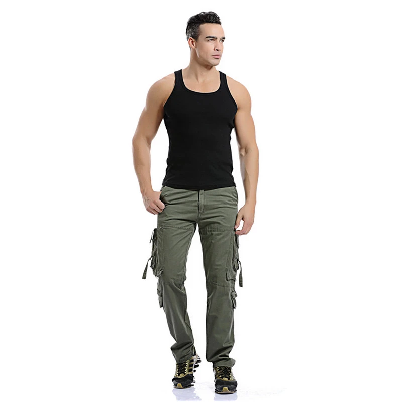 Мужские брюки-карго в стиле милитари повседневные Брендовые размера плюс 28-42 6 - Фото №1
