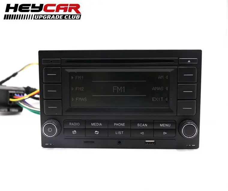 Автомобильный Радио CD-плеер RCN210 CD USB MP3 AUX Bluetooth плеер для гольфа MK4 Passat B5 Polo