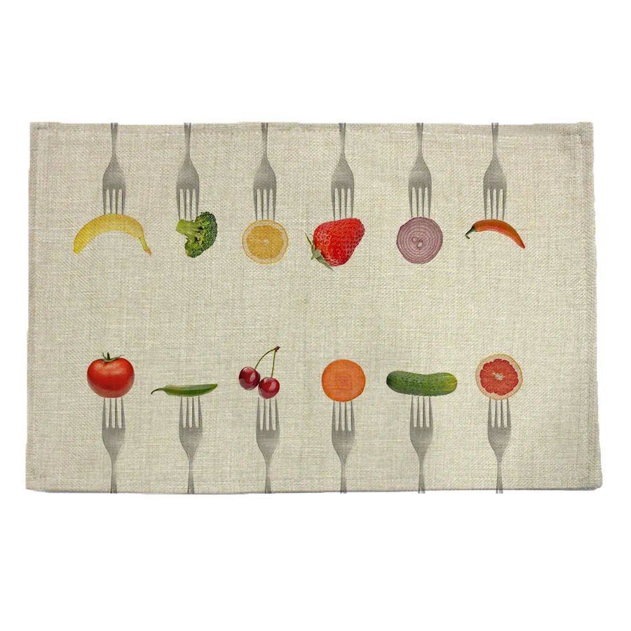 Стильные льняные подставки для кружек с принтом в виде узоров кружек|mat brown|mat