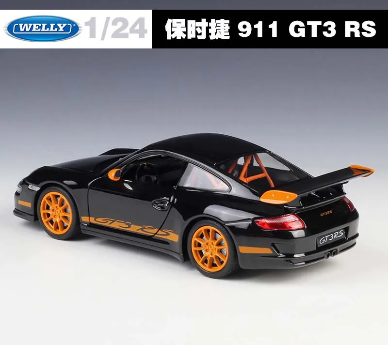 Модель симулятора автомобиля Welly масштаб 1:24 сплав Porsche 911 GT3 RS 997 спортивный