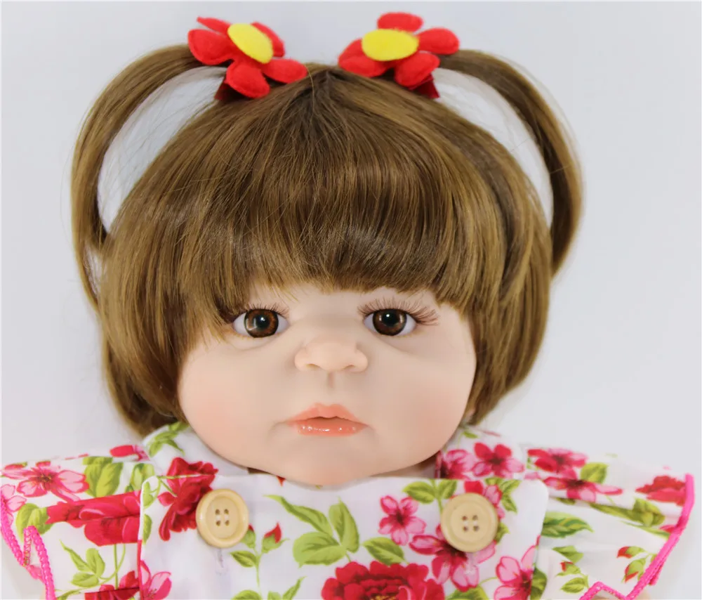 23inch reborn Realistic baby Doll Full silicone vinyl real touch bebe alive bedtime doll Toys collection simulation | Игрушки и хобби
