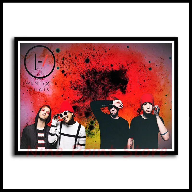Twenty One Pilots рок-группа с музыкальным покрытием бумажные постеры для украшения дома хорошее качество принты белый домашнее искусство бескаркасные
