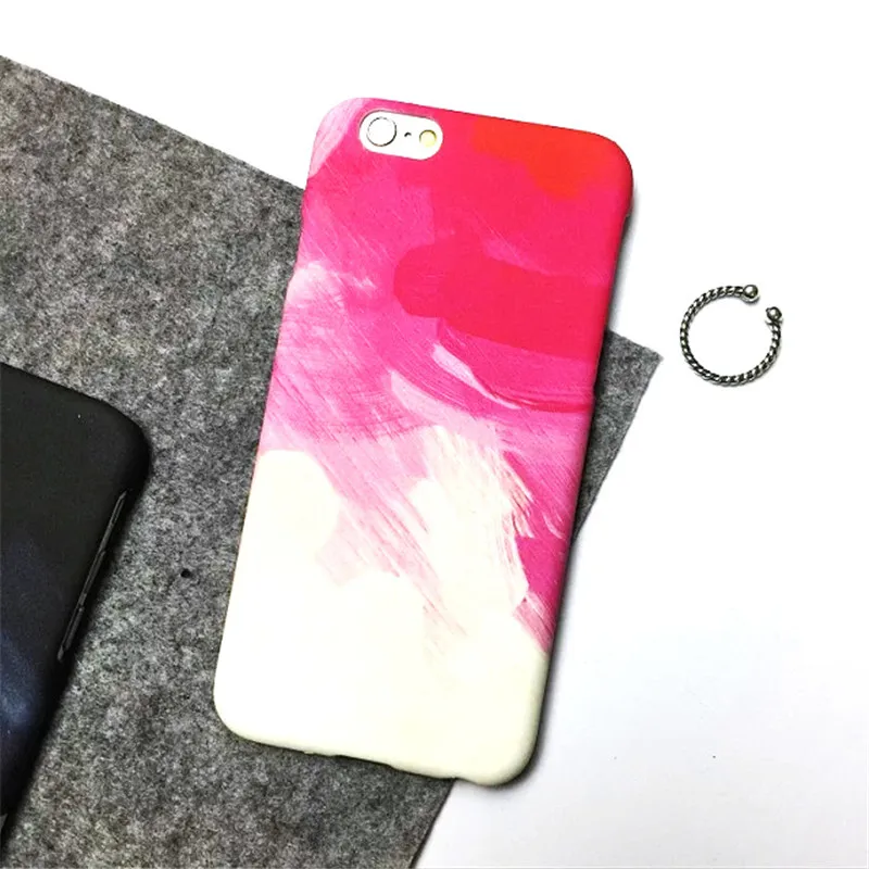 Модный мраморный чехол с изображением Луны и карты для iPhone X, 8, 7, 7 Plus, чехол с масляной окраской, ультра тонкий жесткий чехол для телефона, чехол для iPhone 5, 5S, 6, 6 S, 6Plus - Цвет: Pattern 11