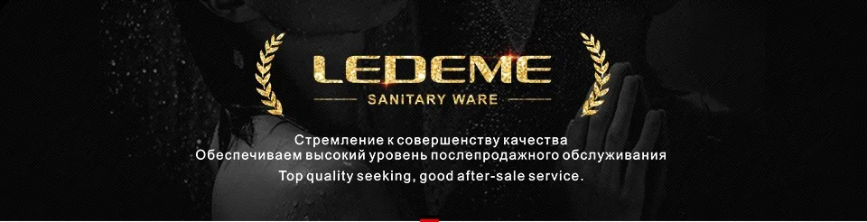 LEDEME Смеситель для кухни высокий с гайкой латунь Цвет: бронзовый L4048C