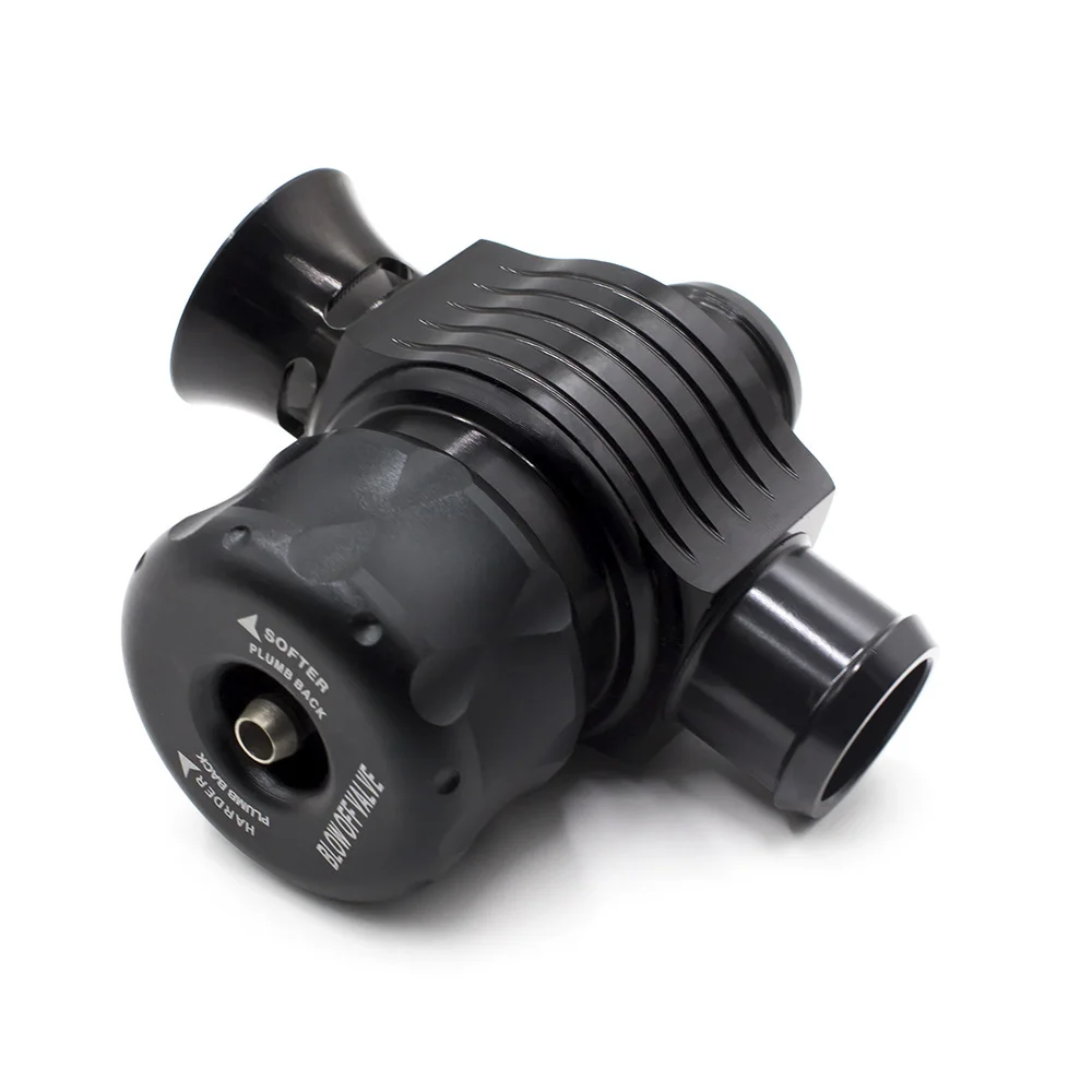 Универсальный двухпортовый выдувной клапан 25 мм (черный) распределительный (BOV)