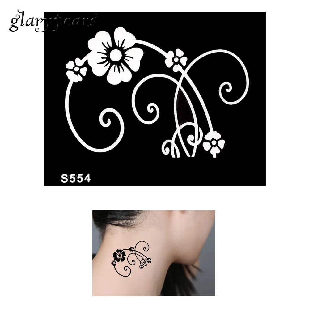 Лидер продаж 1 шт. маленький индийский трафарет для татуировки - Цена: 60,52 руб.