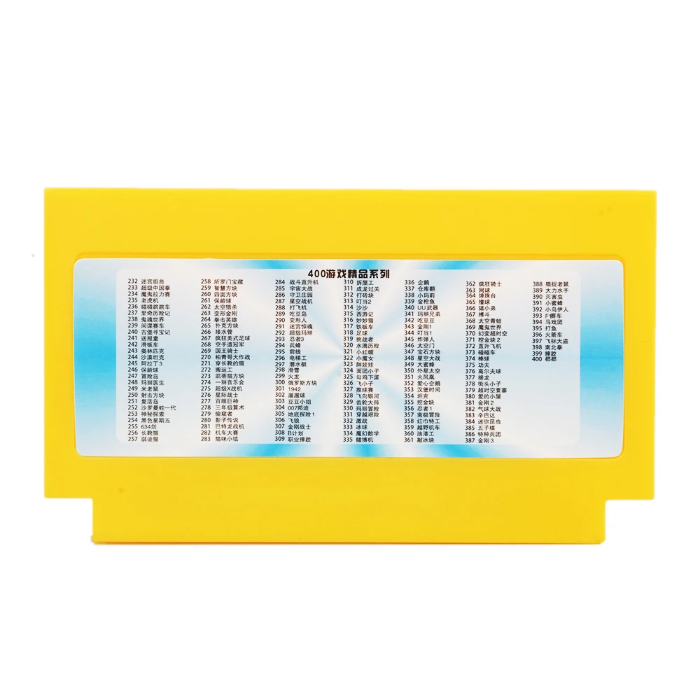 JRGK Game Card For 8 Bit Console New Arrival 2 Piece Collection 400 in 1 Cartridge 60 Pins | Электроника