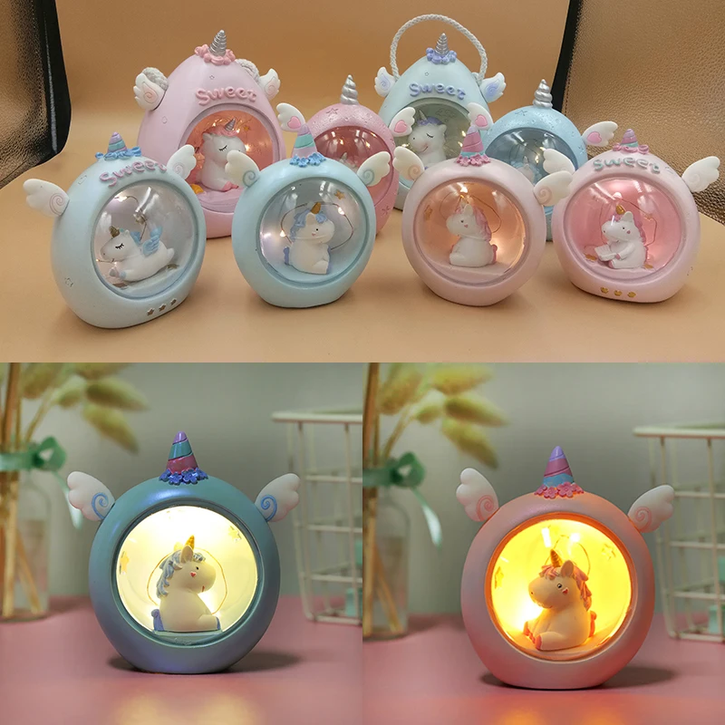 СВЕТОДИОДНЫЙ ночник в виде единорога прикроватный светильник с мультяшными