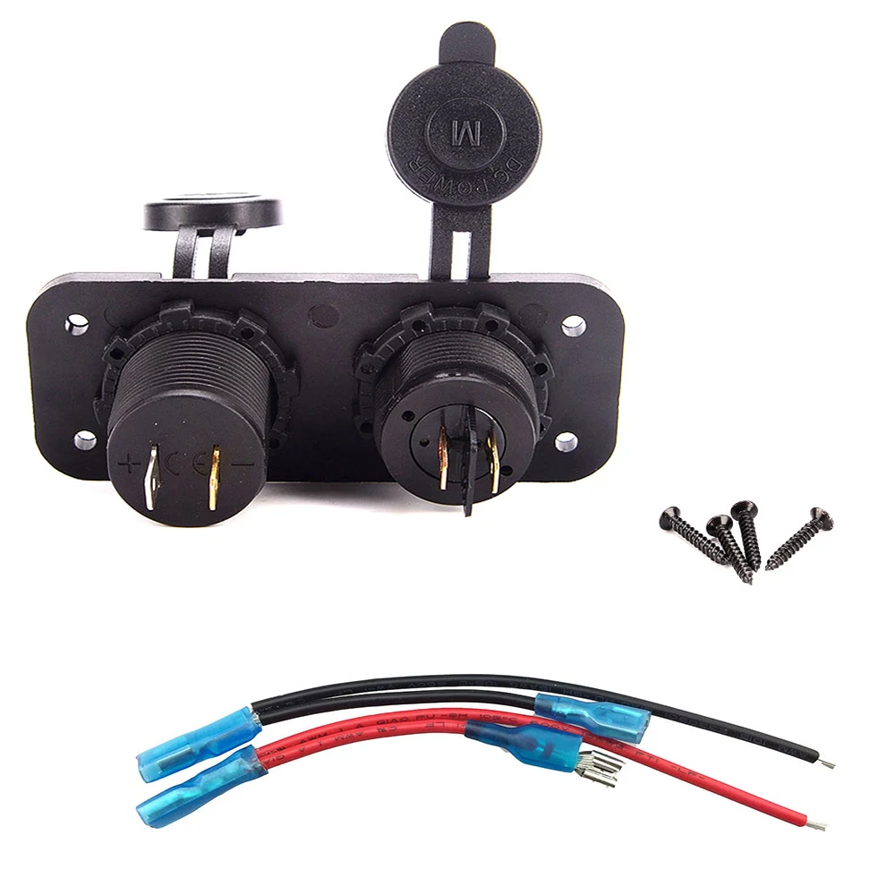 Стандарт ЕС 12 В 24 в 240 Вт Лодка RV мотоцикл прикуриватель розетка адаптер питания