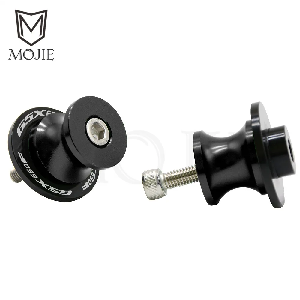 Black 8mm 8 мм ЧПУ Алюминиевый задний маятник для мотоцикла Катушки слайдер подставка для слайдеров для SUZUKI GSX650F Катана GSX 650F GSX 650 F GSX650 F 2008 - Цвет: Black 8mm