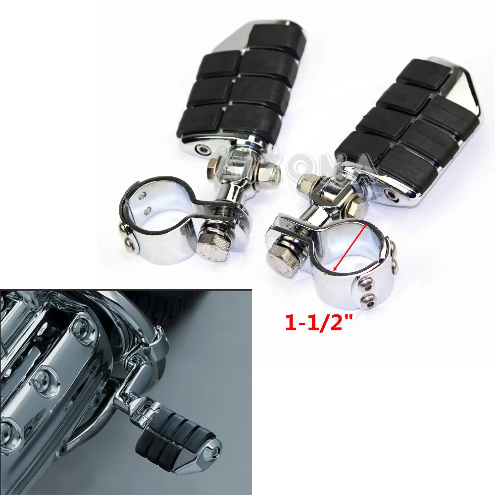 

Подножки для мотоциклов, 1-1/2 дюйма, универсальные подножки 38 мм для Harley, Honda, Suzuki, Boulevard M109R, M109, M90, M50