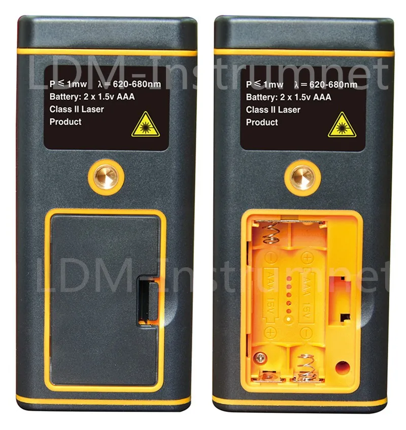 Цифровой лазерный дальномер новый 80 м 262ft с пузырьковым уровнем яркости/объема