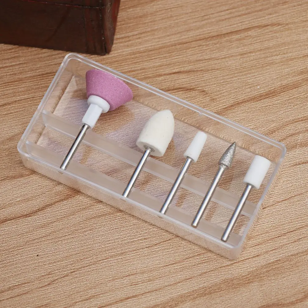 5 шт./компл. профессиональная Шлифовальная головка для ногтей керамический