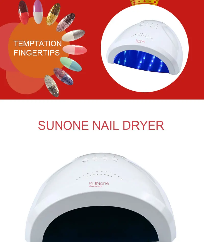 SUNONE 48 Вт/24 Вт набор таймер 365+ 405 нм светодиодный+ УФ белый светильник для лака для ногтей гель для ногтей инструменты для нейл-арта с датчиком