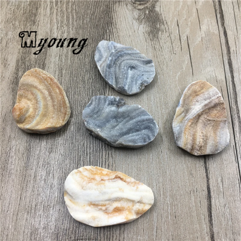 Freeform солнце кулон Агаты Друза бусины природный камень сырой druse agat