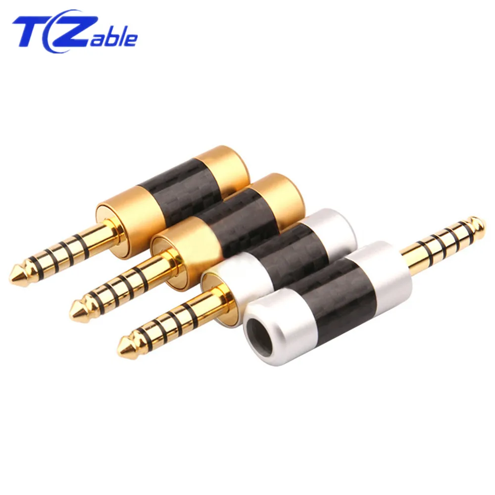 Headphone Connector 4.4mm 5 Poles Balanced Headset Plug Stereo For Sony NW-WM1Z/A 4.4 Player Audio Adapter Gold Plating