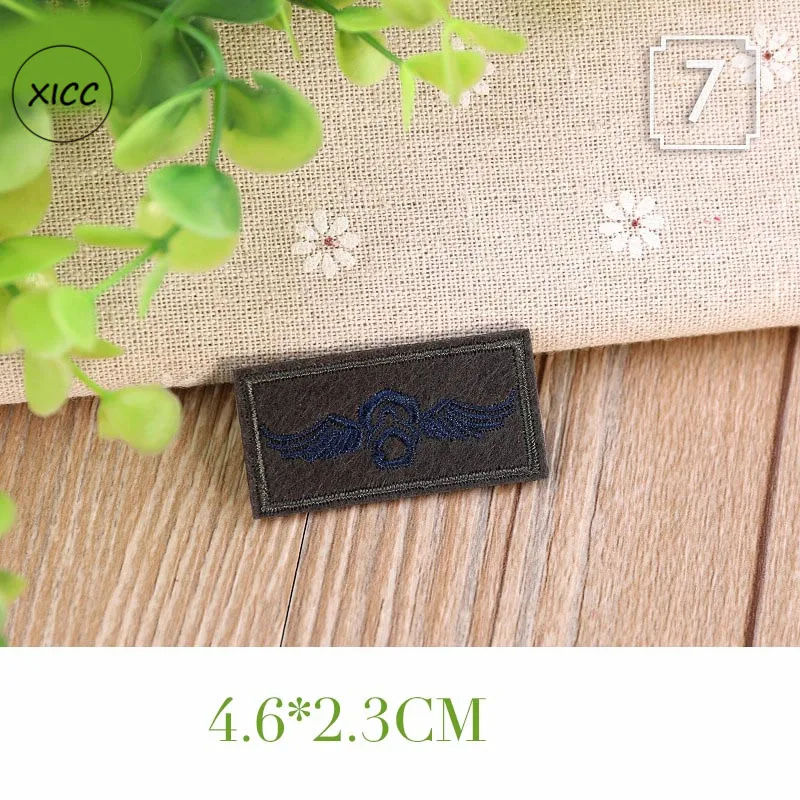 1pc 1-11 XICC новые армейские военные Аппликации, бейджи, крутой Национальный флаг, тактические вышитые нашивки для одежды, модные DIY полосатые наклейки - Цвет: 1pc 1-11