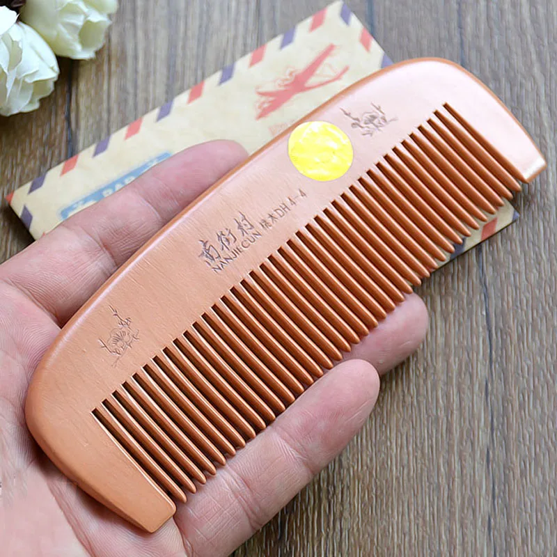 Гребни из натурального персикового дерева закрывающие зубы Антистатический