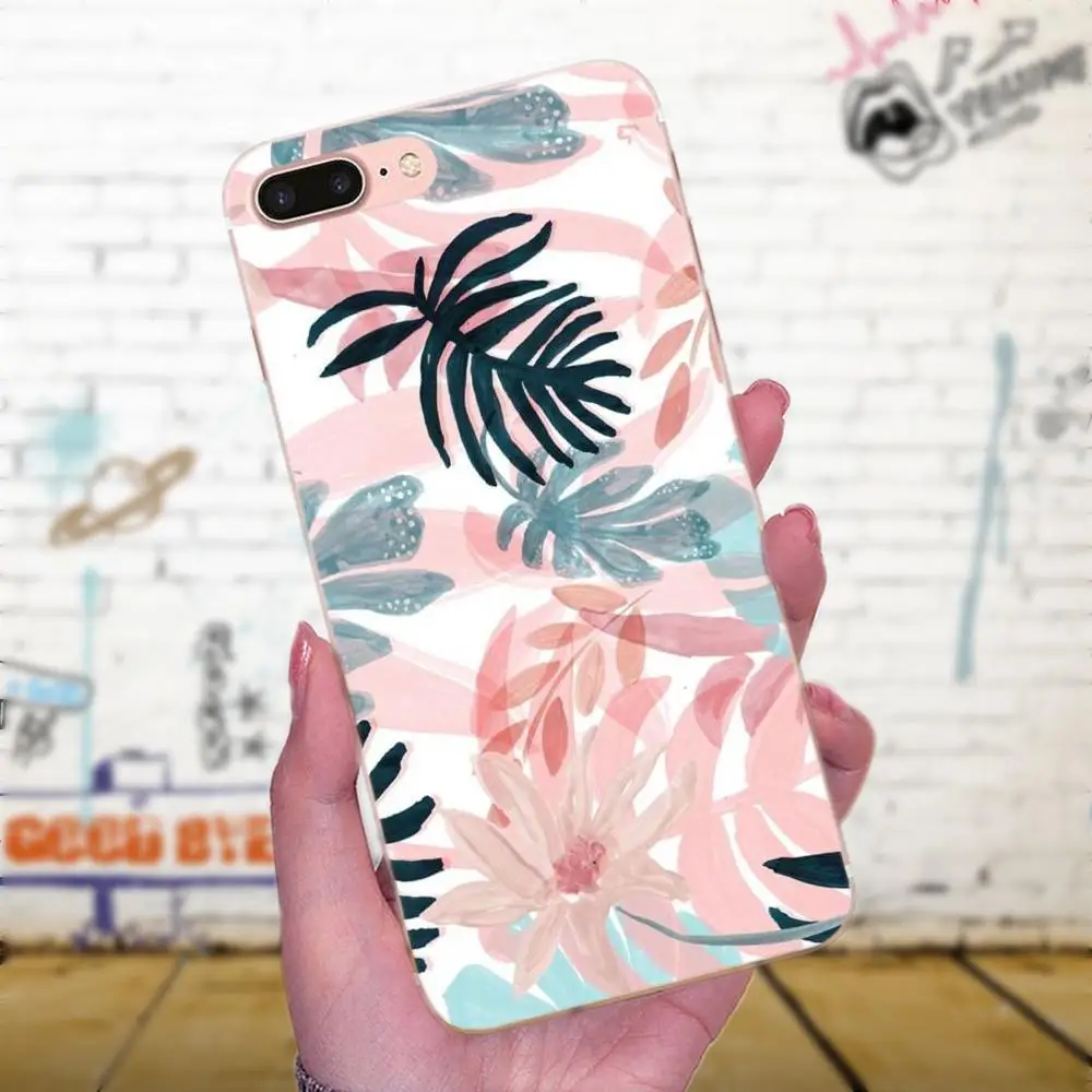 Тропическое растение банановые листья цветок для Huawei P7 Honor 4C 5A 5C 5X 6 6C 6A 6X 7 7X 8 9 V8 V10