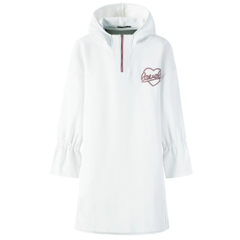 SEMIR женское платье свитшот с длинным рукавом и капюшоном толстовка на молнии