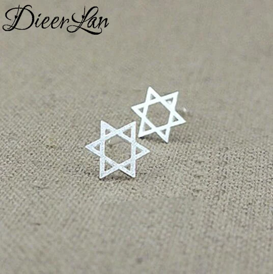 Женские серьги в виде звезд Давида Серебристые | Украшения и аксессуары