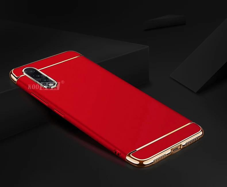 Красный Koosuk сотовый Чехол для телефона для samsung A50 A30 A20 3-в-1 противоударный чехол-накладка для samsung Galaxy A30 A20 A50 жесткий корпус - Цвет: Красный