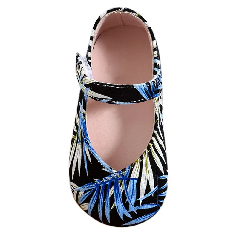 

2021 Hot Fashion Girls Flat Dress Party Shoes Children Toddler Kid Print Princess Shoes
