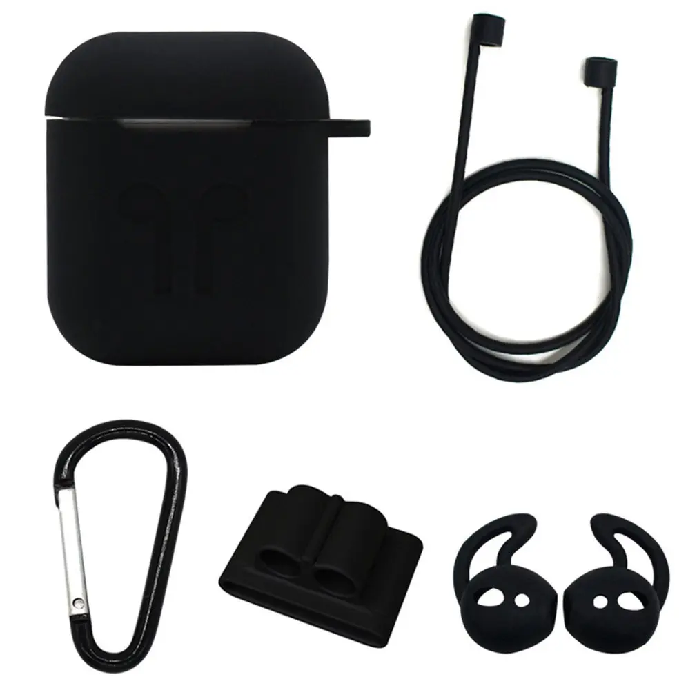 5 шт./компл. силиконовый чехол для Airpods Защитный чехол анти-потерянный провод наушников Держатель ремня для Apple Ipad Air Pod гарнитура аксессуары